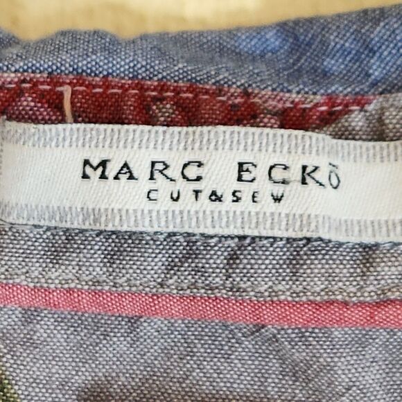 Marc Eckō Cut & Sew Men XXL all over chilis print vacation festival LS Shirt - Picture 3 of 11